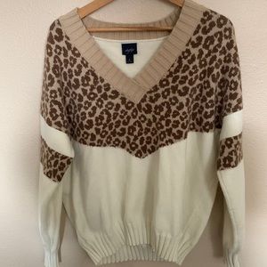 Cheetah print sweater